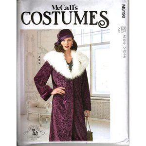 McCall's M8190 Misses 6 to 14 Uncut 1920 Flapper Fancy Dress Coat New Pattern